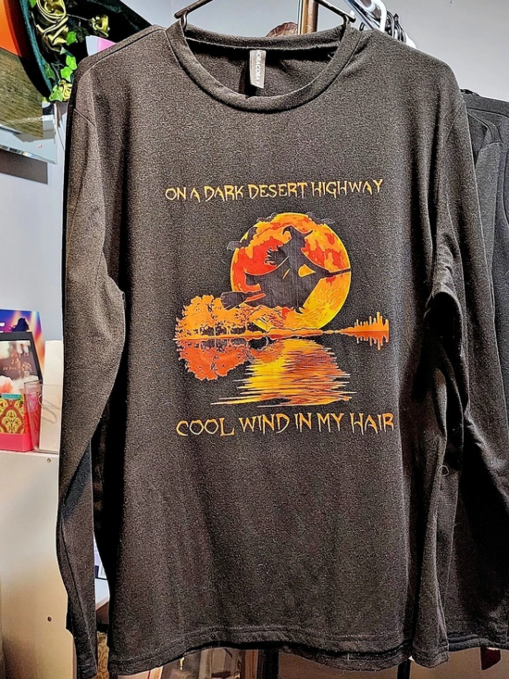 NoraCora On A Dark Desert Highway Cool Wind In My Hair Witch Long Sleeve Tee